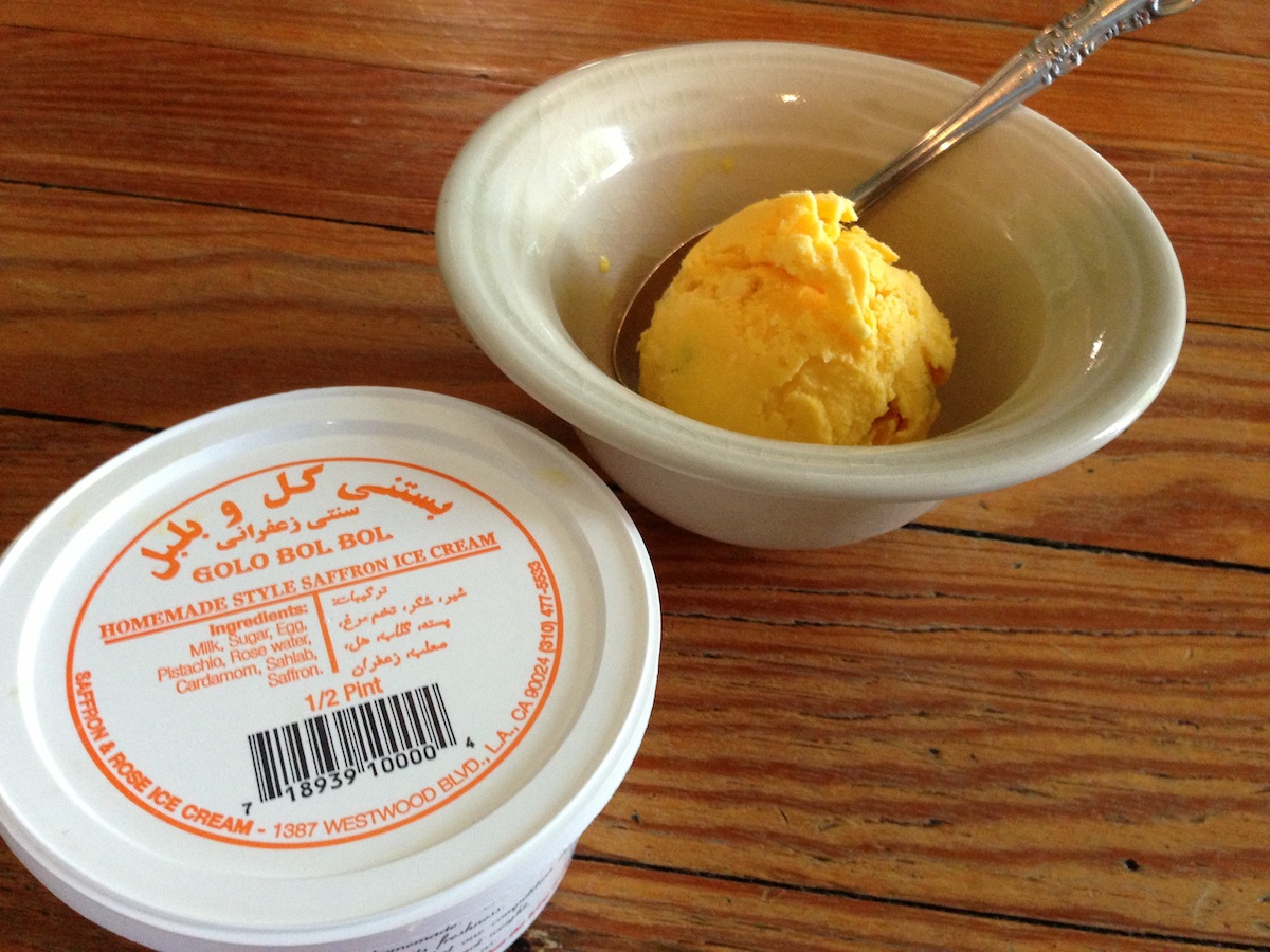 Sweets Saffron Ice Cream from Arash 5280